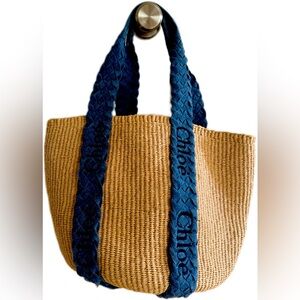 Chloe woody tote, denim